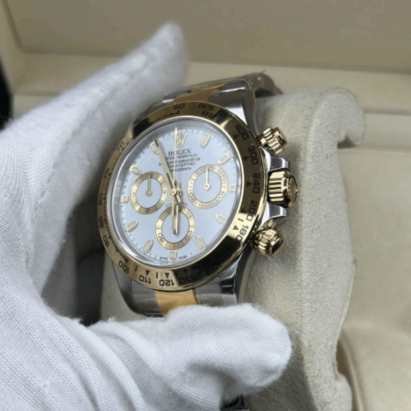 Replica Rolex Daytona Cosmograph Two Tone - White Dial - Image 5