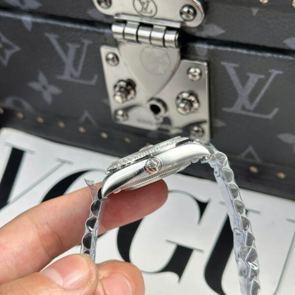 Replica Rolex Lady Datejust Jubilee Mother of Pearl 31mm - Diamonds Case - Image 5