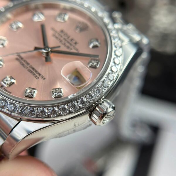 Replica Rolex Lady Datejust Jubilee Pink Dial 31mm -Diamonds- - Image 4