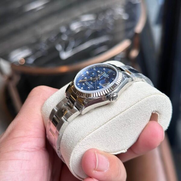 Replica Rolex Lady Datejust Oyster Blue Floral 31mm - Image 5