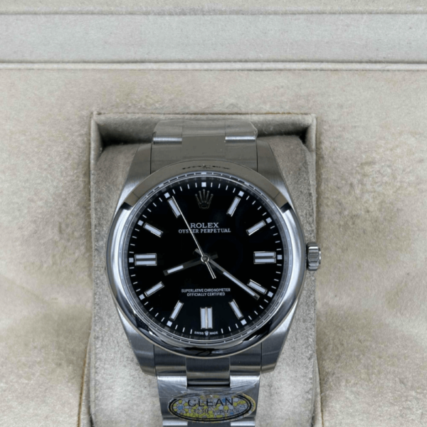 Replica Rolex Oyster Perpetual Black Dial 36mm - Image 2