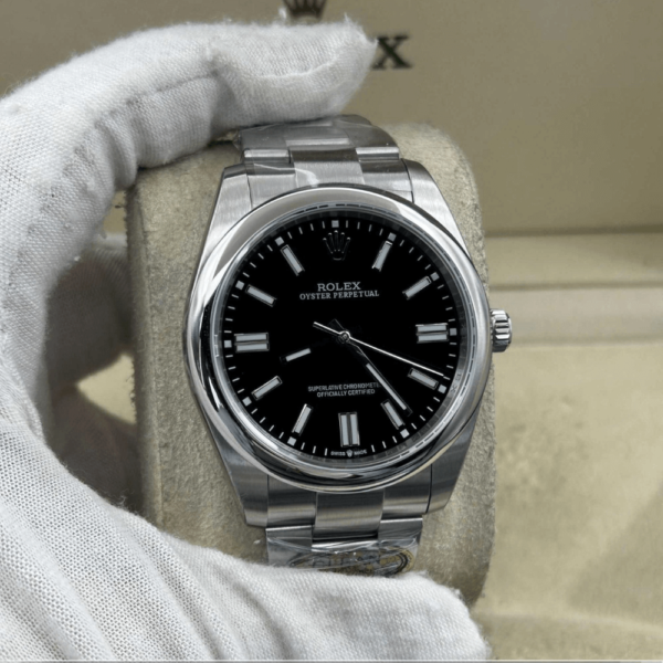 Replica Rolex Oyster Perpetual Black Dial 36mm - Image 3