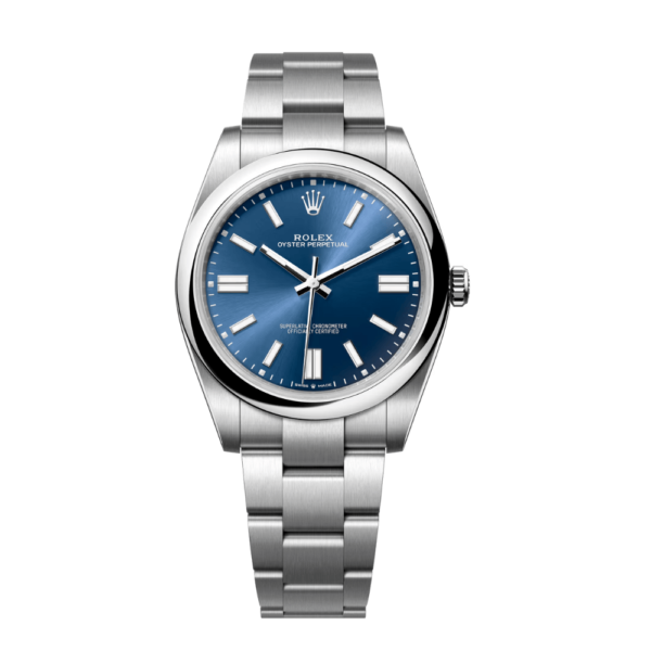 Replica Rolex Oyster Perpetual Orange Dial 41mm - Vibrant red - Image 9