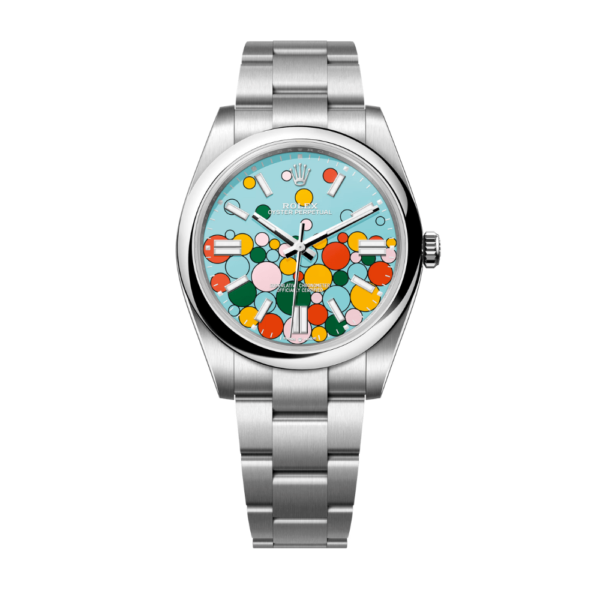 Replica Rolex Oyster Perpetual Orange Dial 41mm - Vibrant red - Image 13