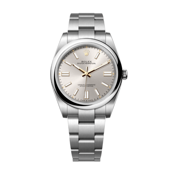 Replica Rolex Oyster Perpetual Orange Dial 41mm - Vibrant red - Image 11