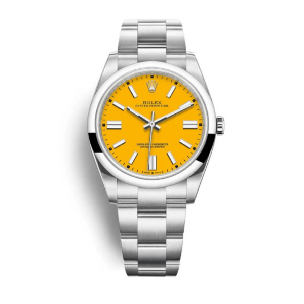 Replica Rolex Oyster Perpetual Yellow Dial 41mm
