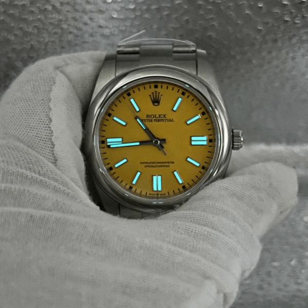 Replica Rolex Oyster Perpetual Yellow Dial 41mm - Image 2