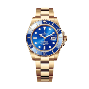 Replica Rolex Oyster Submariner Gold Blue Dial