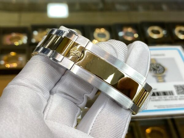 Replica Rolex Oyster Submariner Two Tone Black Dial - Image 6