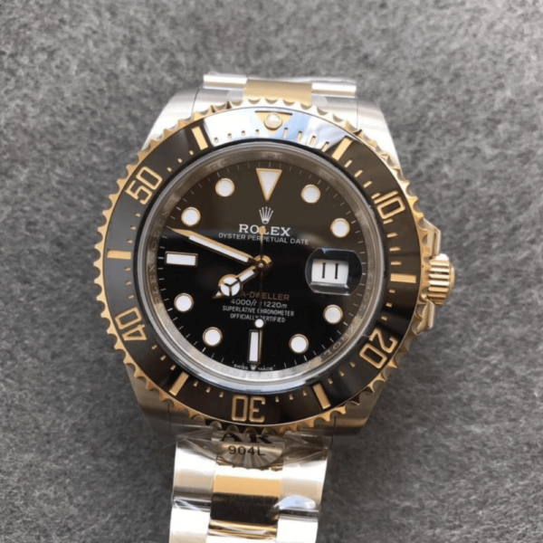 Replica Rolex Sea Dweller Two Tone - Black Dial - Image 2