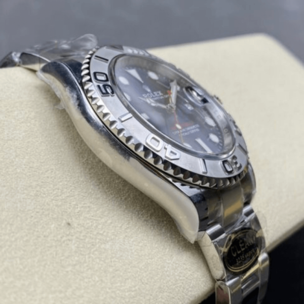Replica Rolex Yacht Master Oyster Silver - Blue Dial - Image 4